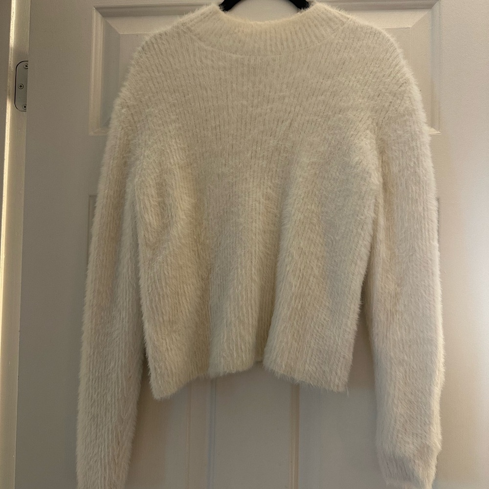 Banana Republic Cream Mock Neck Sweater